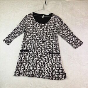 APT Designs Womens XL Geometric Abstract Print 3/4 Sleeve Tunic Top with Pockets